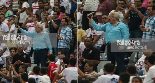 مرتضى منصور يكشف.. لماذا رفع حذاءه في مباراة الزمالك وأهلي طرابلس؟ 